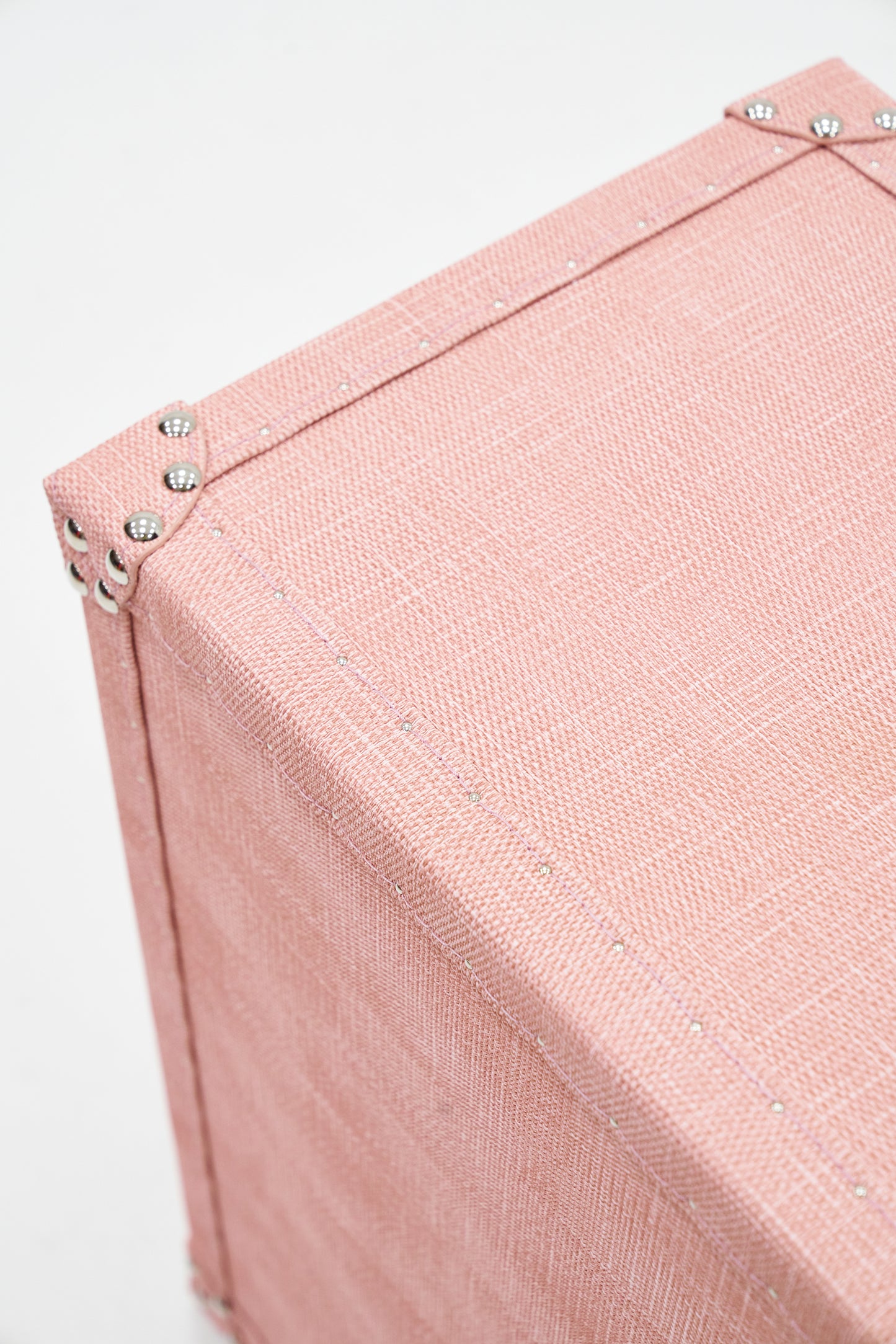 Ultra-narrow bedside table/under-desk storage|Pink | Leather collection
