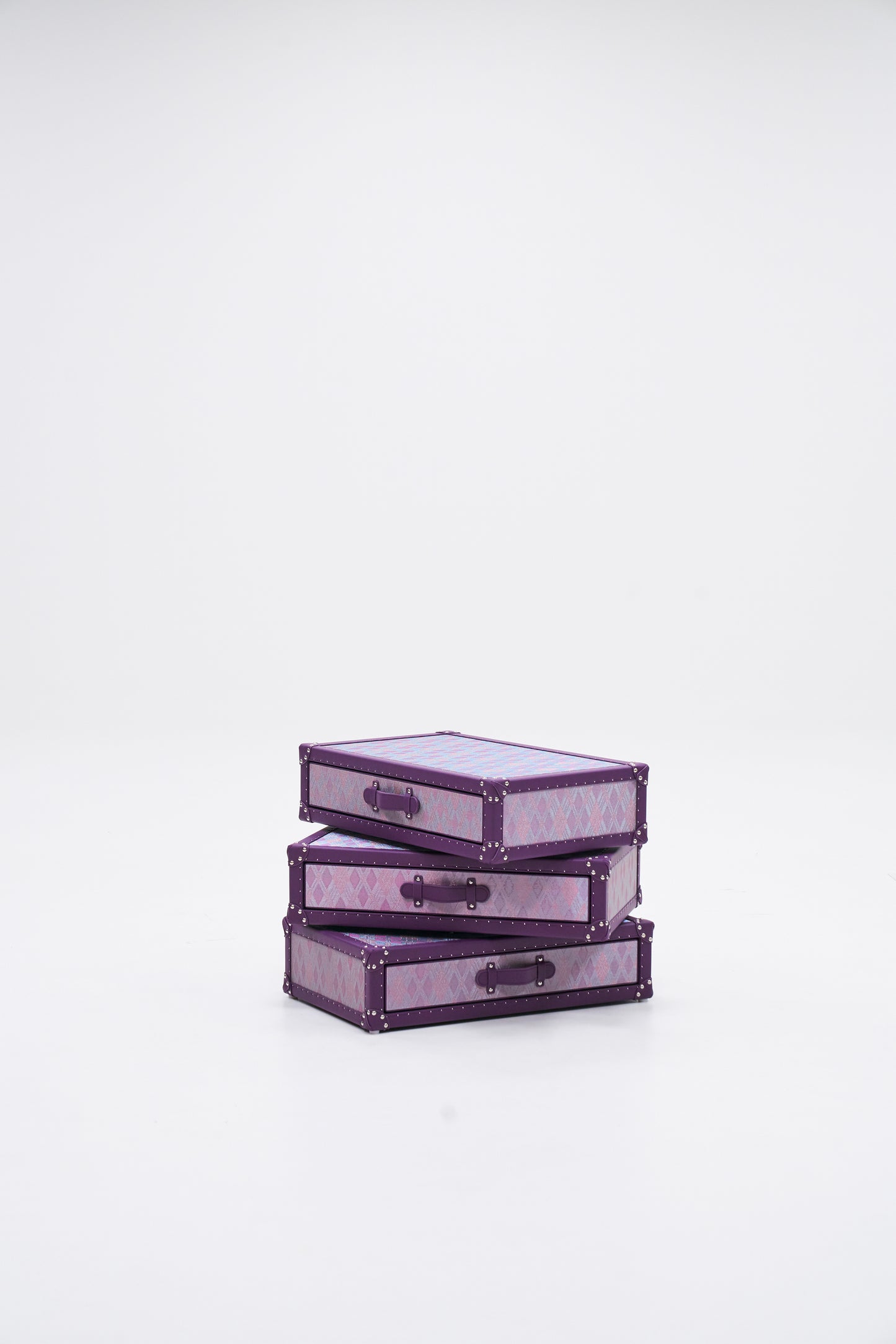Rotating Triple Drawer Cabinet|Purple|Copper wire collection