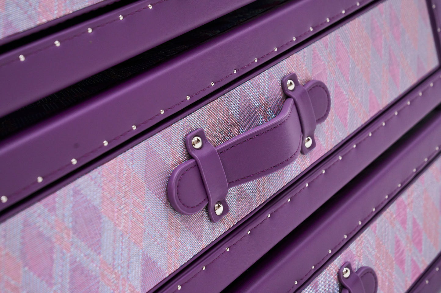 Rotating Triple Drawer Cabinet|Purple|Copper wire collection