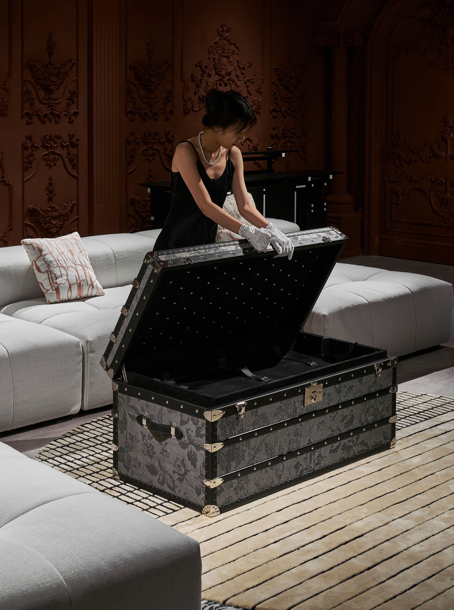 Premium Coffee Table Case | black-white | Copper wire collection