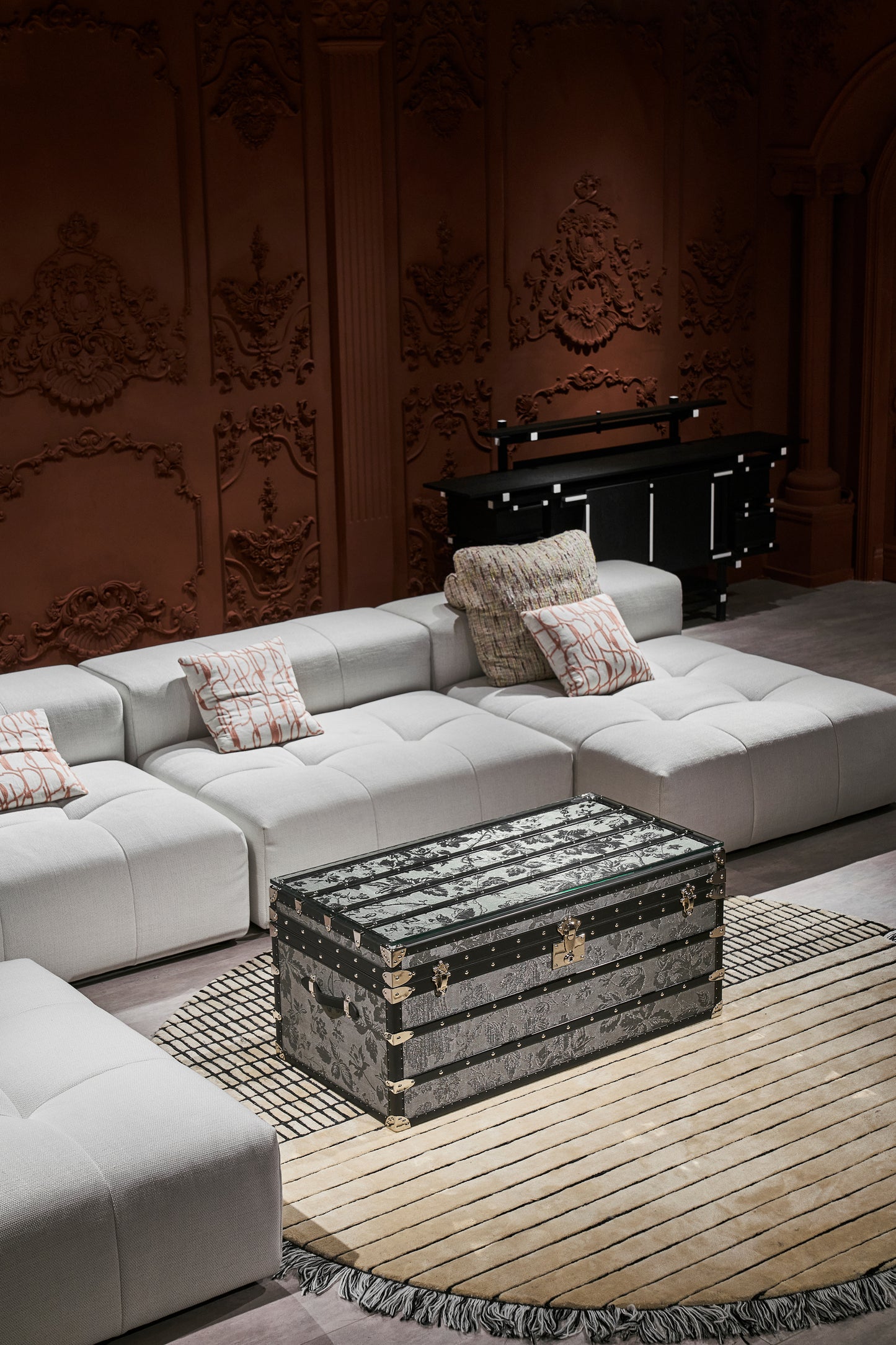 Premium Coffee Table Case | black-white | Copper wire collection