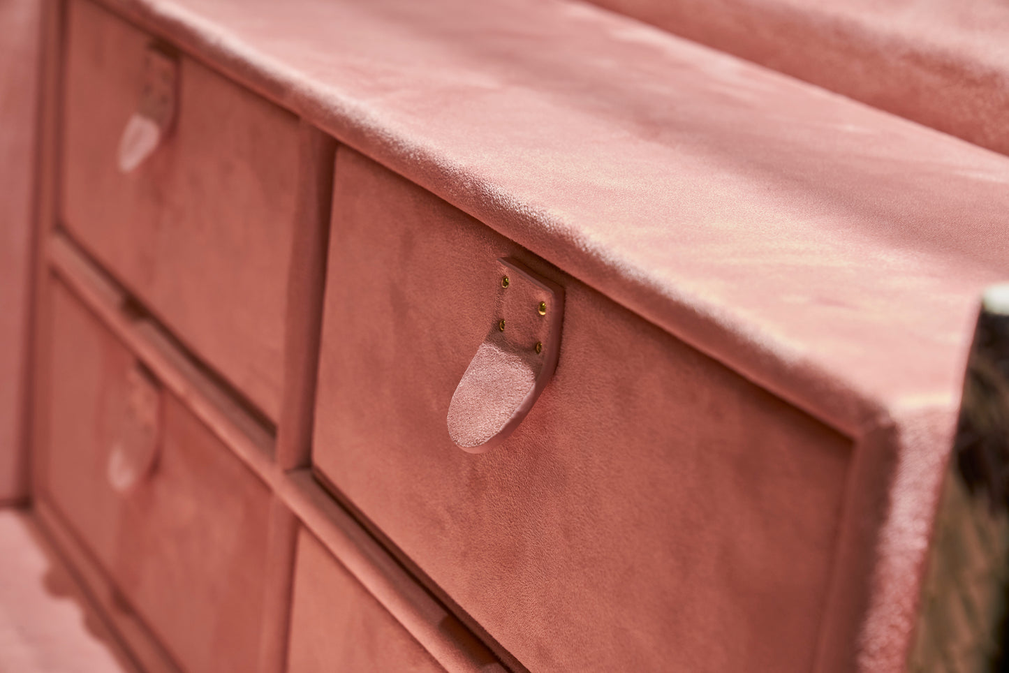 Dressing Table | Black with white | Leather collection