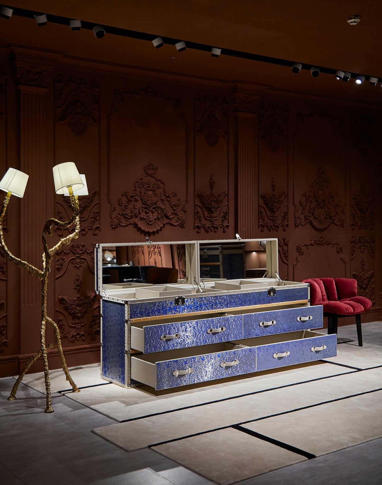 Large - sized side cabine| Blue | Copper wire