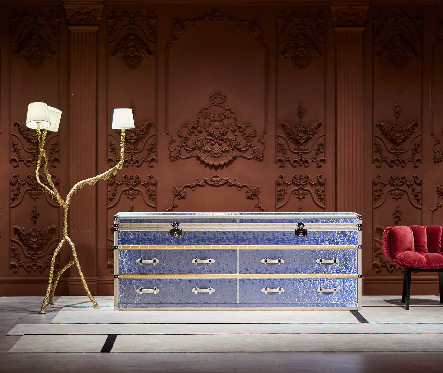 Large - sized side cabine| Blue | Copper wire