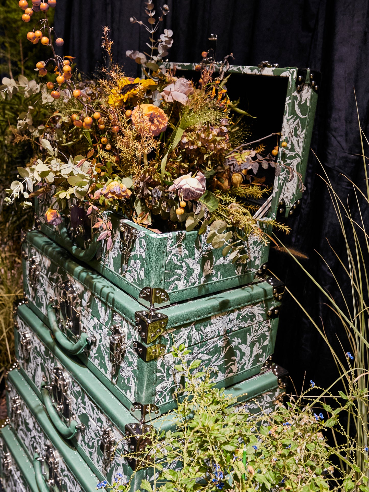 Tower Case | Emerald-green | Leather collection