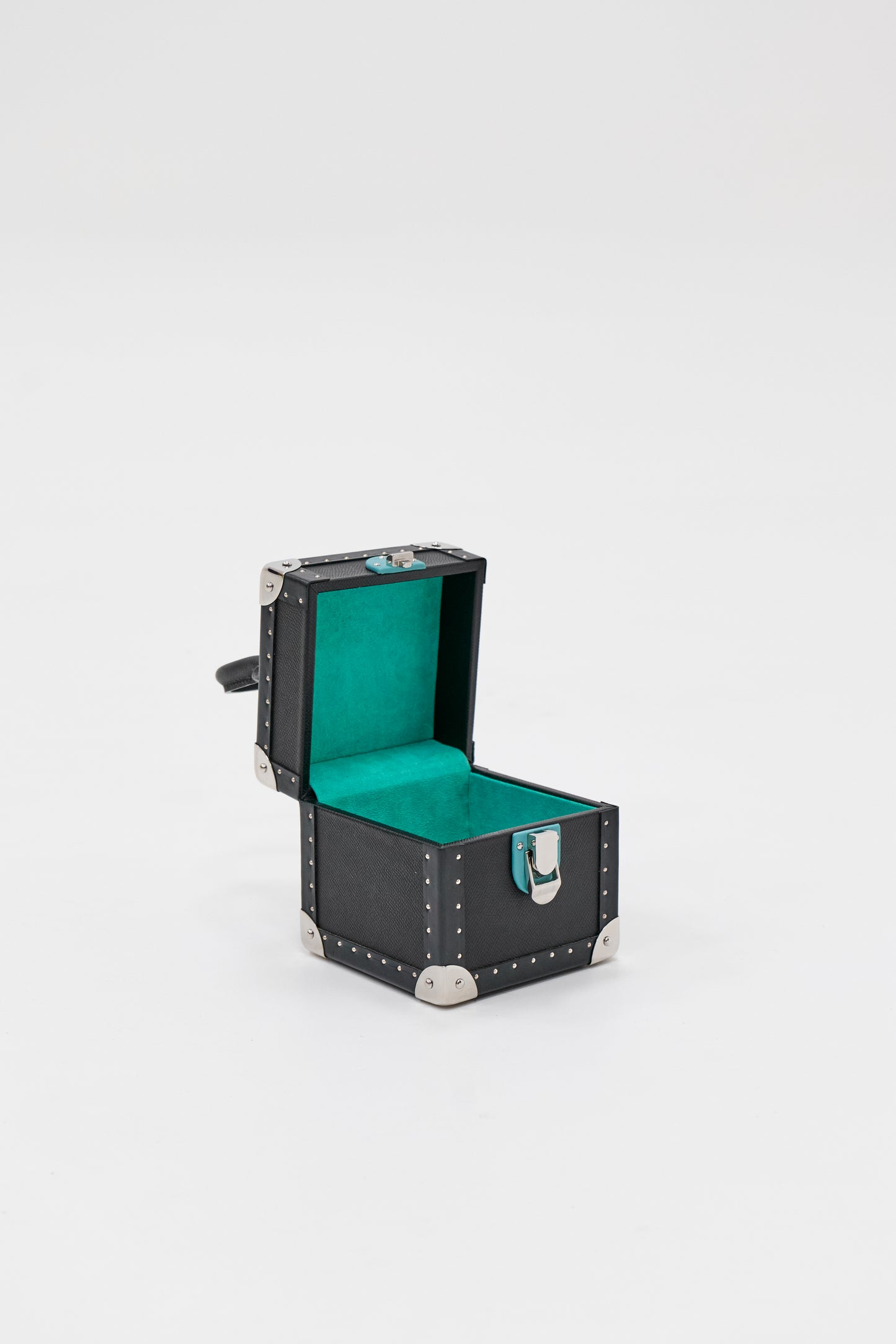 Handheld Jewelry Case|Black | Leather collection