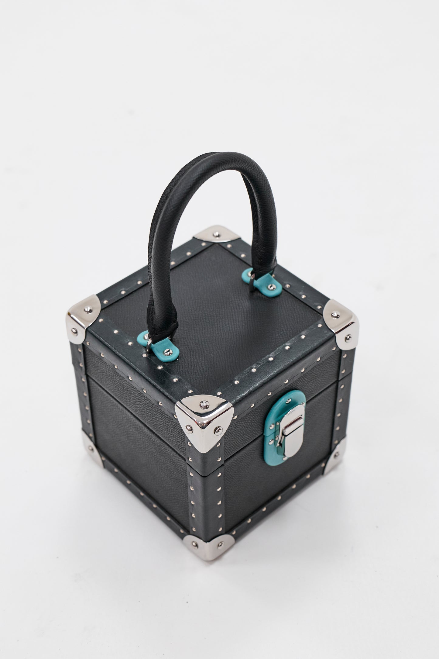Handheld Jewelry Case|Black | Leather collection