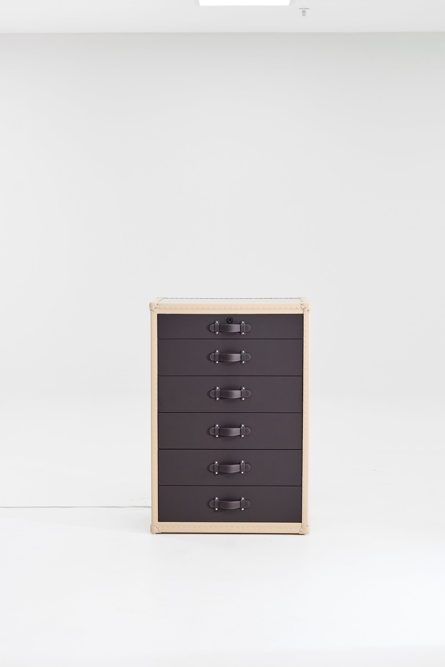 Jewelry Armoire |Black-cream beige |Leather Collection