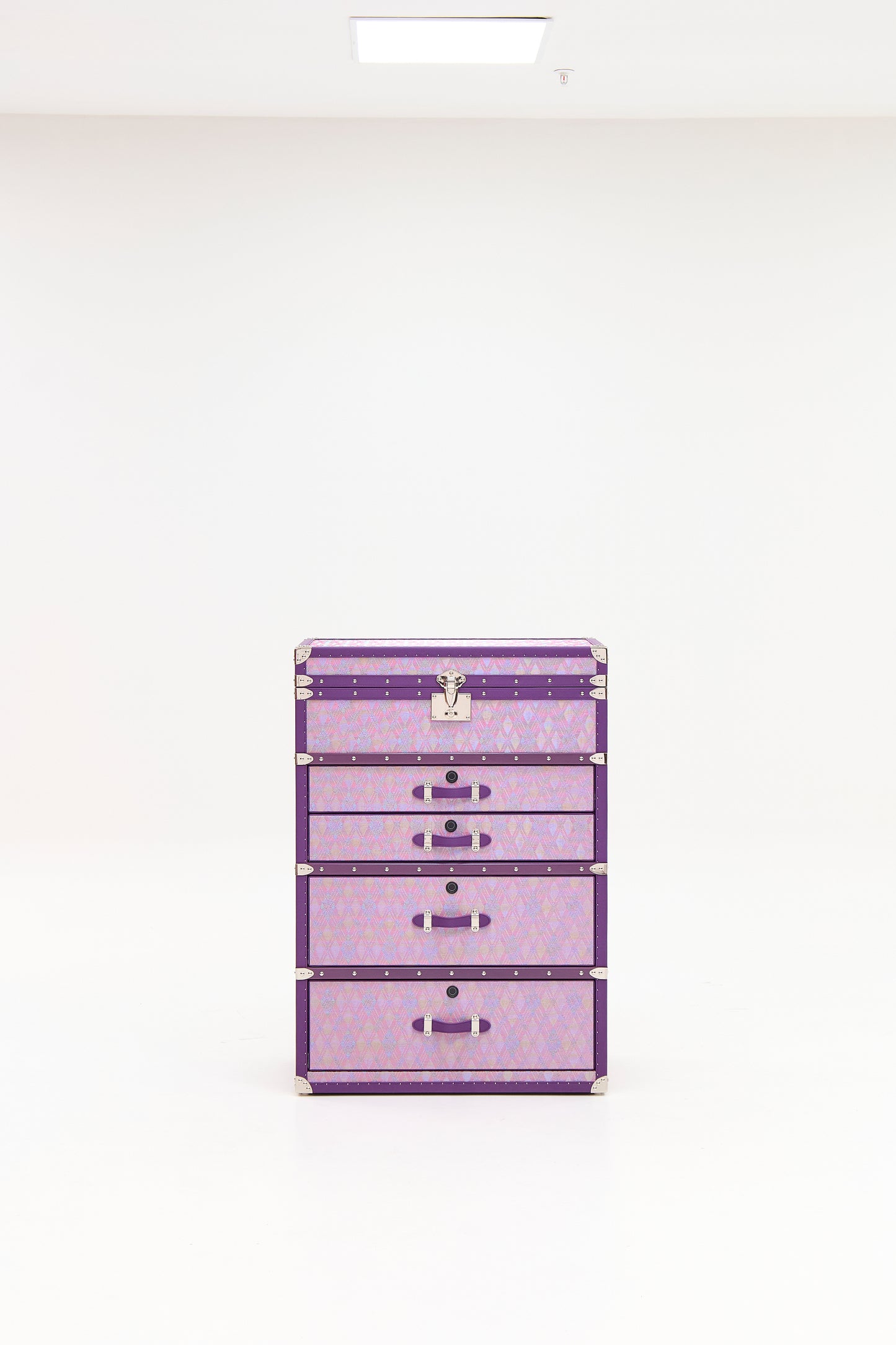 Biometric Jewelry Cabinet | Royal Amethyst | Copper wire collection