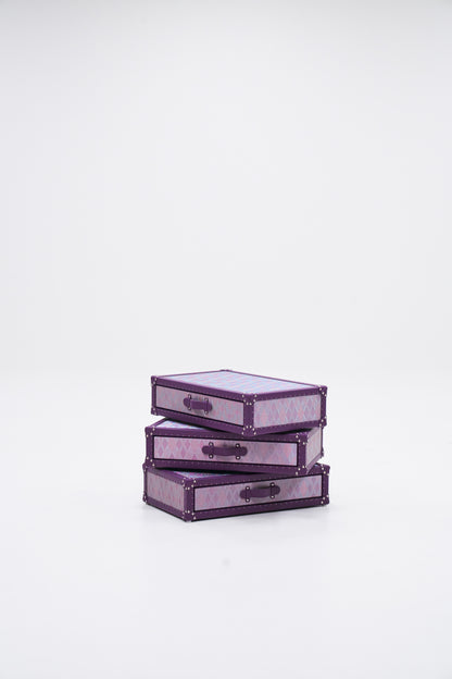 Rotating Triple Drawer Cabinet｜Purple｜Copper wire collection