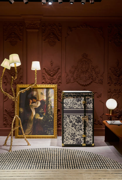 Dressing Table | Black with white | Leather collection