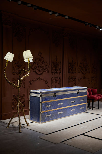 Large - sized side cabine|  Blue  |  Copper wire