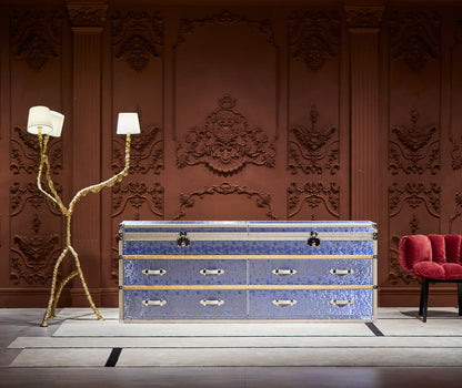 Large - sized side cabine|  Blue  |  Copper wire
