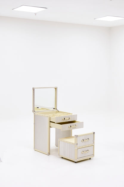 Dressing Table | Gilded White | Copper wire collection