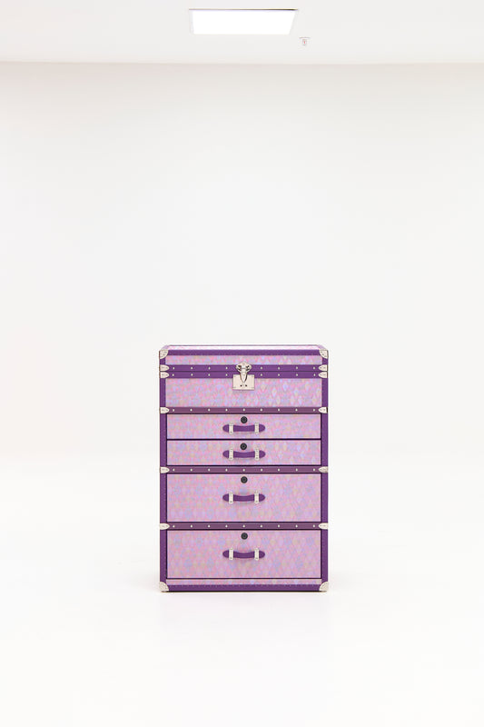 Biometric Jewelry Cabinet | Royal Amethyst | Copper wire collection