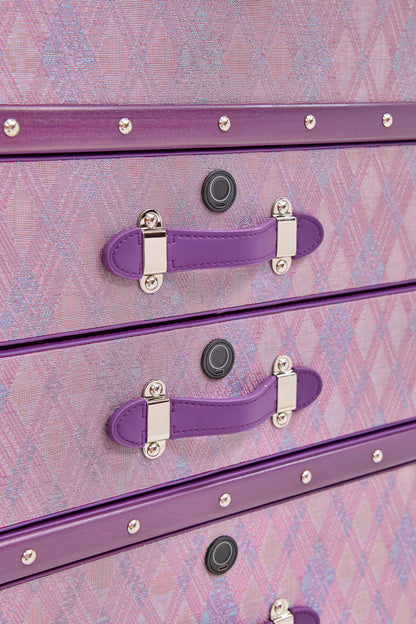 Biometric Jewelry Cabinet | Royal Amethyst | Copper wire collection