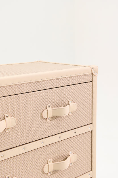 Six-Drawer Side Cabinet｜Beige｜Leather Collection