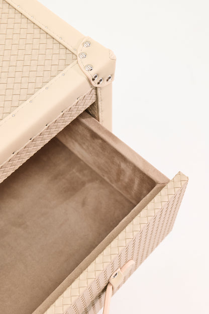Six-Drawer Side Cabinet｜Beige｜Leather Collection