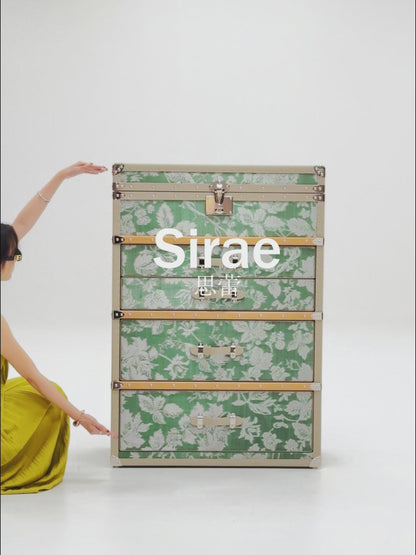 Jewelry Cabinet | Summer Green | Copper wire collection